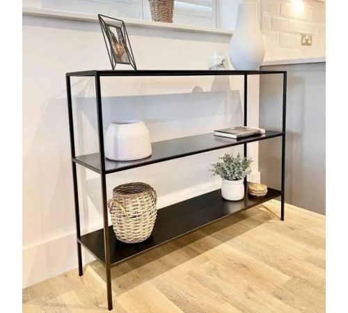 Консольный столик 3 яруса, черный