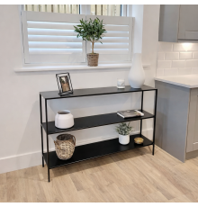 Консольный столик 3 яруса, черный