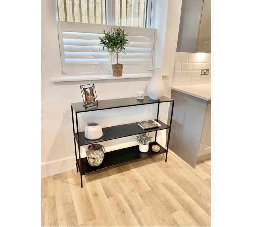 Консольный столик 3 яруса, черный