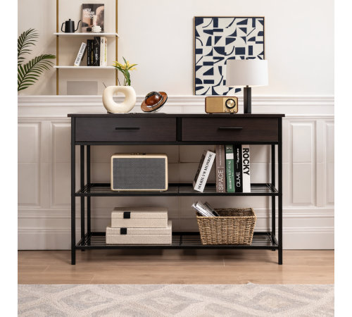 Консольный столик в прихожей с 2 ящиками