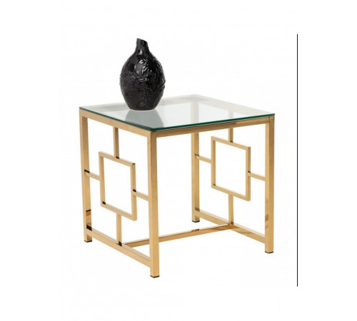 Кофейный стол CL-2 — прозрачное стекло и ножки.