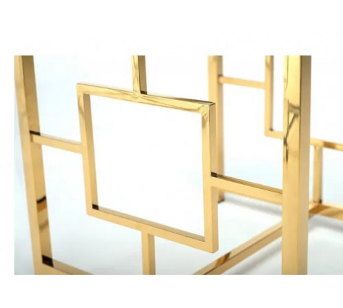 Кофейный стол CL-2 — прозрачное стекло и ножки.