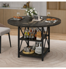 Круглый обеденный стол Moasis с 2-ярусными полками