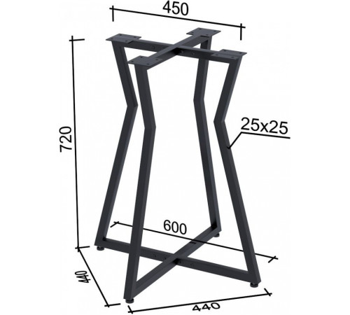 Круглий обідній стіл Кейтлін — MSMLOFT