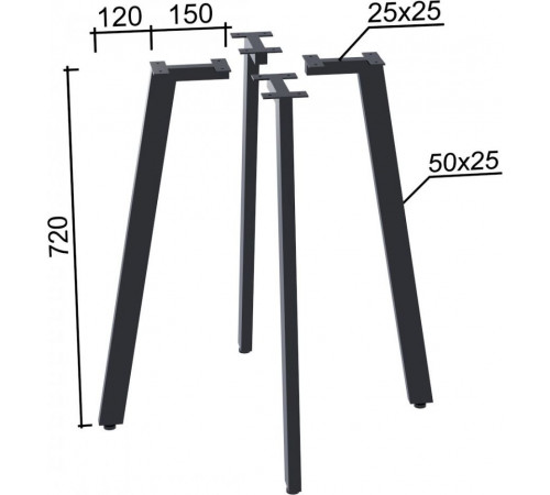 Круглий обідній стіл Лерой — MSMLOFT (Ø80)