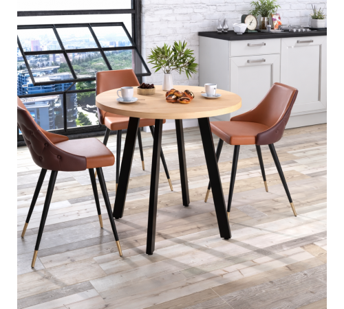 Круглый обеденный стол Оскар — MSMLOFT (Ø100)