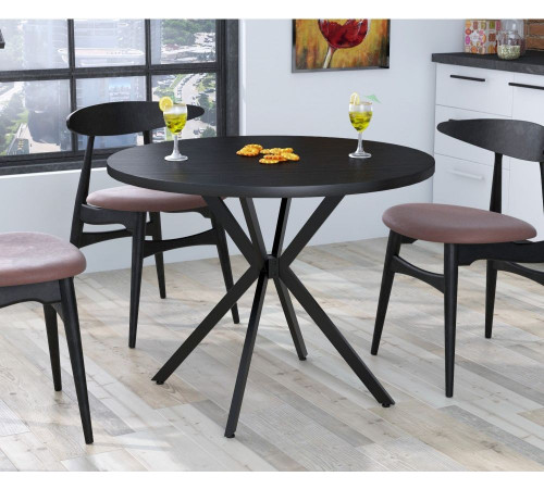 Круглий обідній стіл Оскар —  MSMLOFT (Ø100)