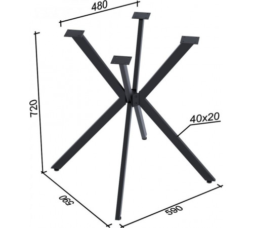 Круглий обідній стіл Оскар —  MSMLOFT (Ø100)
