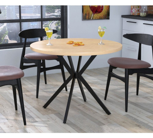 Круглий обідній стіл Оскар —  MSMLOFT (Ø100)