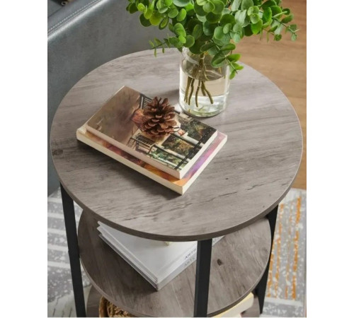 Круглый столик Mauch – 3-ярусные полки, 60×40 см.