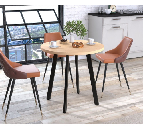 Круглий обідній стіл Лерой — MSMLOFT (Ø80)