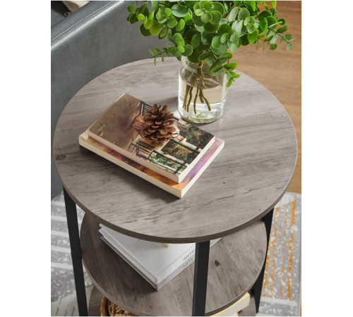 Круглый столик Mauch – 3-ярусные полки, 60×40 см.