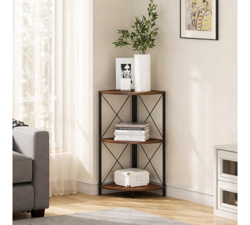 Угловая полка Snughome с металлическим каркасом MSM — компактный стильный элемент для дома или офиса