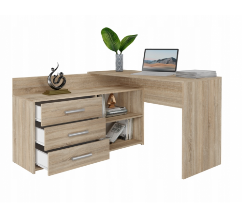 Угловой стол, дуб сонома