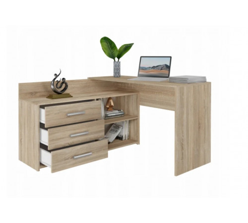 Угловой стол, дуб сонома