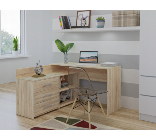 Угловой стол, дуб сонома