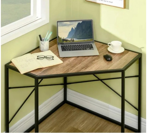 Угловой стол с металлическим основанием