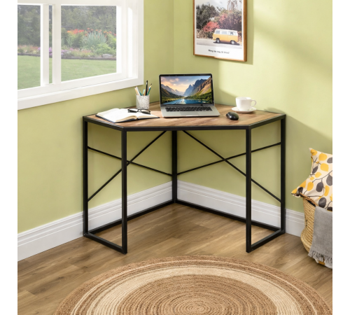 Угловой стол с металлическим основанием