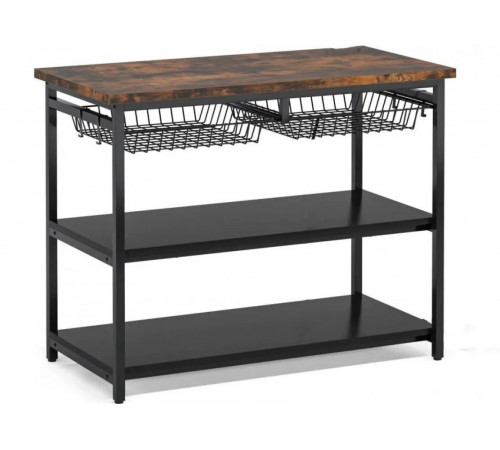 Кухонний органайзер EDL 3-рівневий з полицями — стильне рішення для кухні