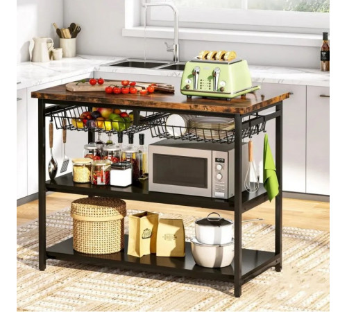 Кухонний органайзер EDL 3-рівневий з полицями — стильне рішення для кухні