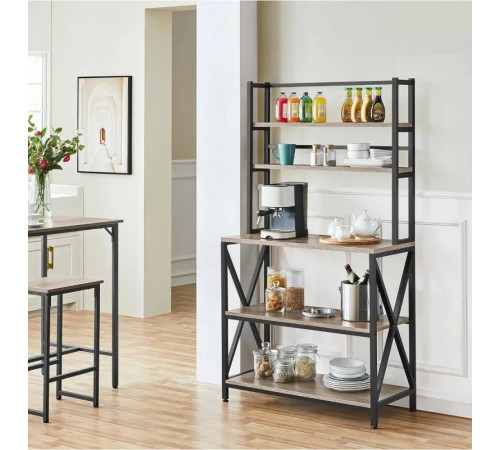 Кухонний стелаж Modern Black — надійна лофт-конструкція