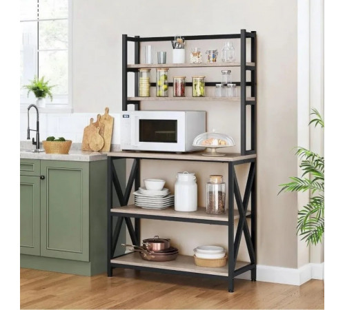 Кухонний стелаж Modern Black — надійна лофт-конструкція