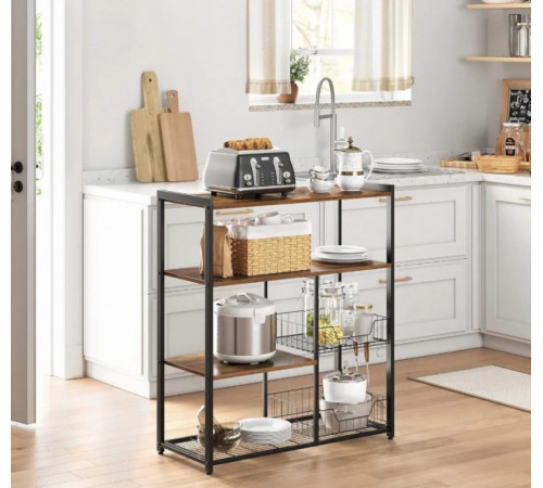 Кухонний стелаж  4 рівні — стиль лофт