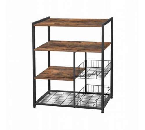 Кухонний стелаж  4 рівні — стиль лофт