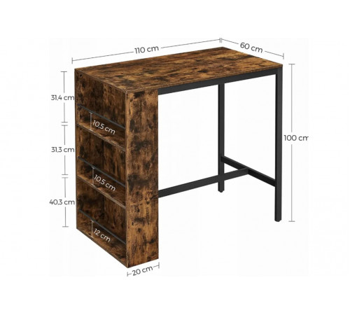 Кухонный стол LOFT INDUSTRIAL
