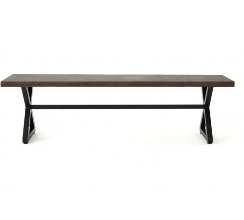 Скамейка отдыха на открытом воздухе с X-образной рамой, табурет для коридора