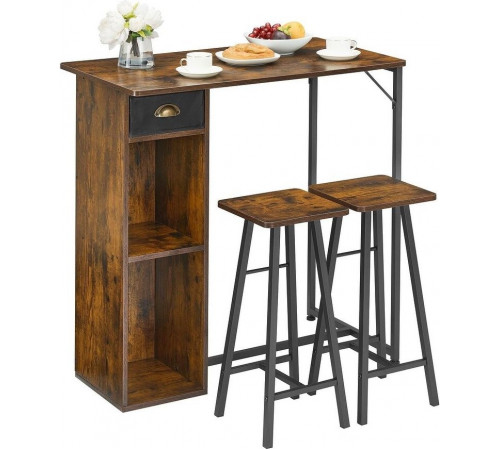 Комплект: маленький барный стол + 2 стула (на 2 человека)