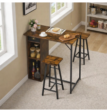 Маленький барний стіл та стільці на 2 особи, барний стіл із 3 предметів