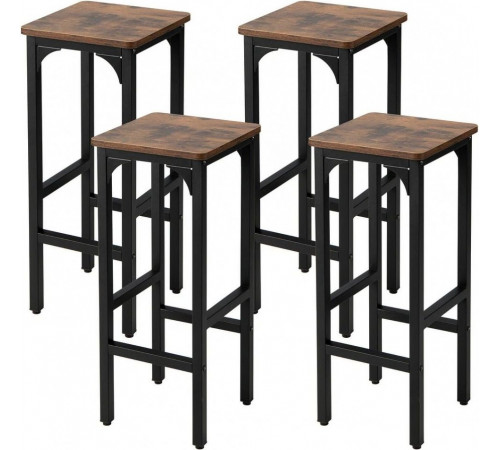 Набор из 4 барных стульев Gymax.