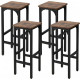 Набор из 4 барных стульев Gymax.