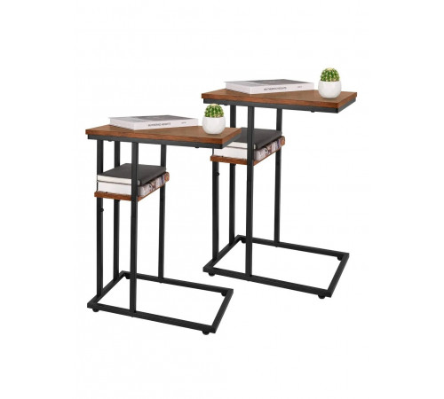 Приставной столик Leobert C-образный (для ноутбука и кофе)