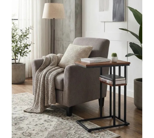 Приставной столик Leobert C-образный (для ноутбука и кофе)