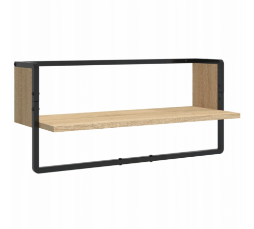 Набор из 4 настенных полок дуб Сонома