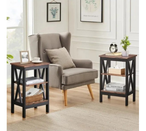 Приставной столик "Alsa" в стиле Лофт (60х40х30 см)