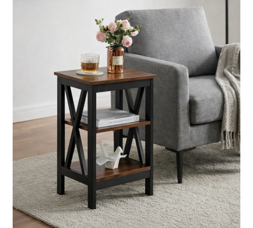 Приставной столик "Alsa" в стиле Лофт (60х40х30 см)