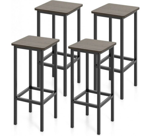 Набор стульев Gymax — 4 шт, высота 66 см (без спинки)