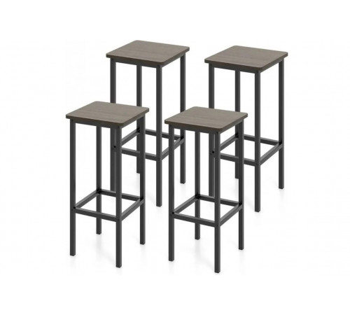 Набор стульев Gymax — 4 шт, высота 66 см (без спинки)