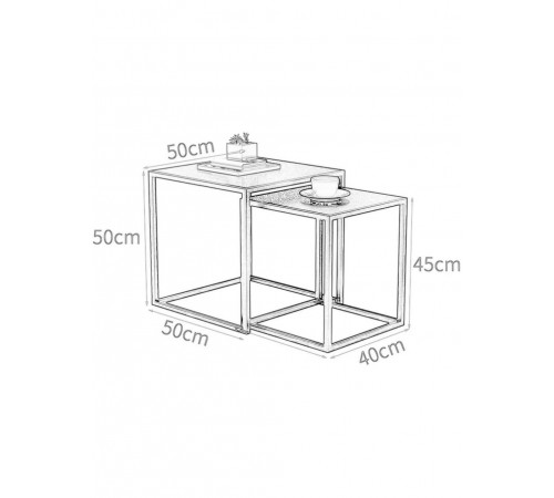 Набор журнальных столиков Tab-148: Стиль и функциональность в вашей гостиной