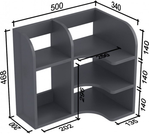 Надставка для стола NS-10 MSMLOFT