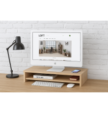 Надставка под монитор NS-7 MSMLOFT дуб сонома