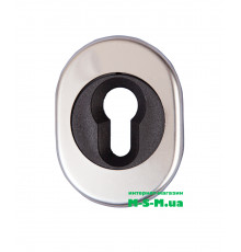 Накладки для цилиндрических замков Арико люкс черная-хром