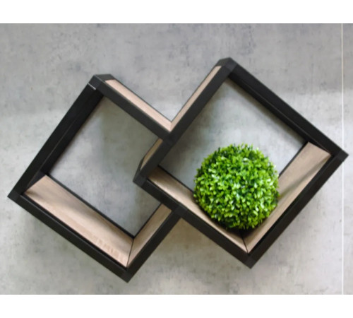 Настенная книжная полка TETRIS-2 loft