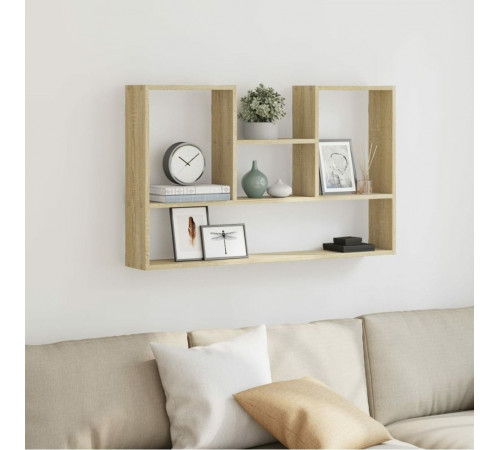 Настенная полка дуб Сонома