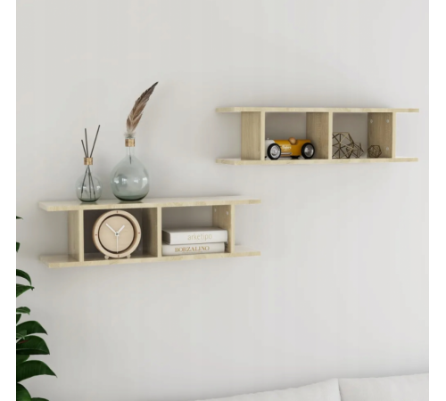 Настінна полиця дуб Сонома