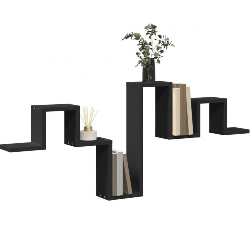 Настенная полка, черная