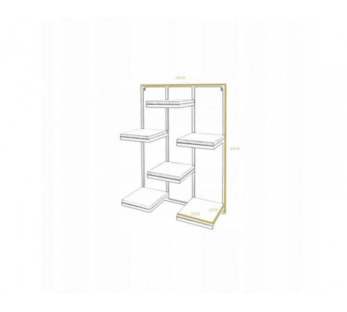 Настенная полка Loft – 6 полок